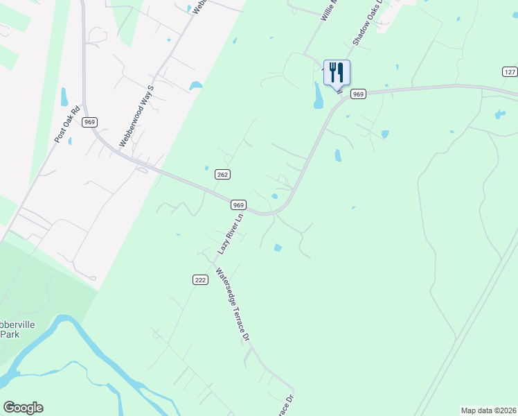 map of restaurants, bars, coffee shops, grocery stores, and more near 2483 Farm to Market 969 in Webberville