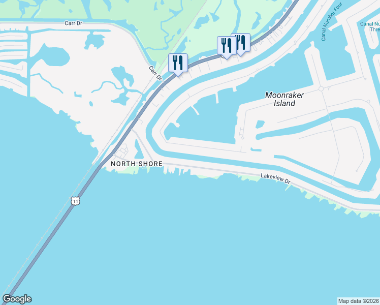 map of restaurants, bars, coffee shops, grocery stores, and more near 386 Moonraker Drive in Slidell