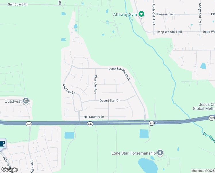 map of restaurants, bars, coffee shops, grocery stores, and more near 16571 River Ranch Drive in Conroe