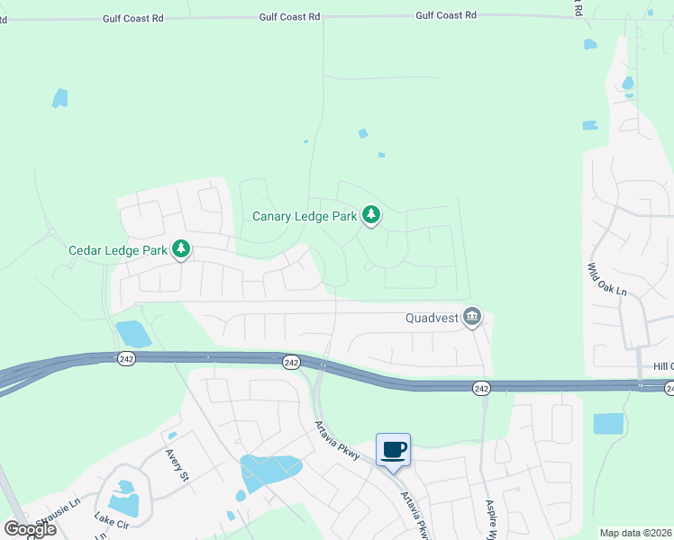 map of restaurants, bars, coffee shops, grocery stores, and more near 16221 Sun View Lane in Conroe