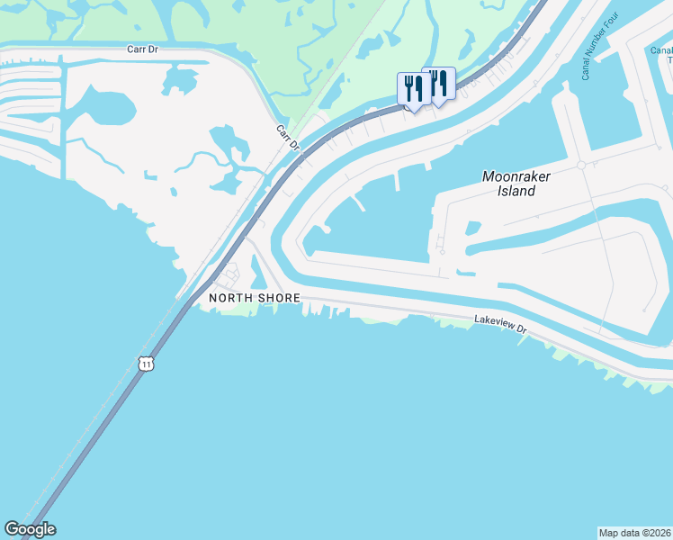 map of restaurants, bars, coffee shops, grocery stores, and more near 386 Moonraker Drive in Slidell