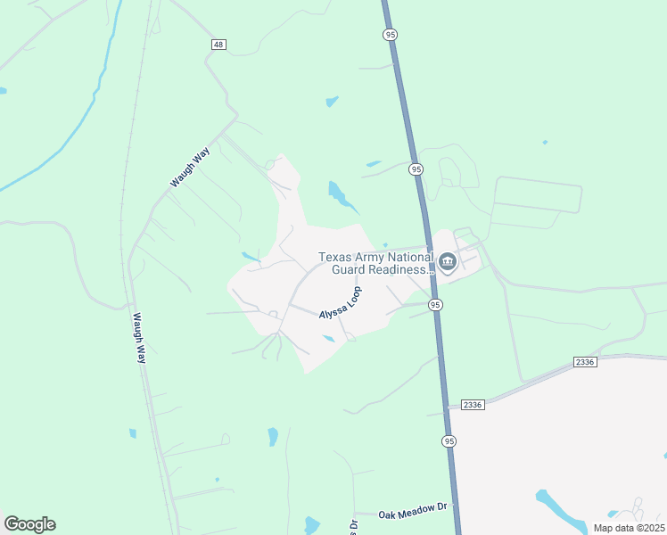 map of restaurants, bars, coffee shops, grocery stores, and more near 157 Sandy Oaks Loop in Bastrop