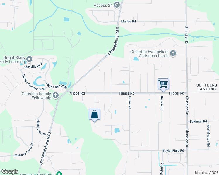 map of restaurants, bars, coffee shops, grocery stores, and more near 7081 Vida Lane in Jacksonville