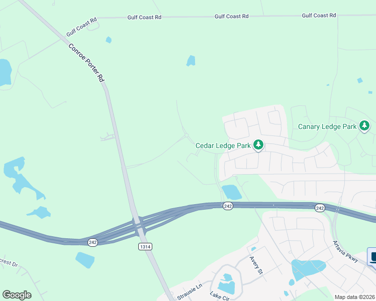 map of restaurants, bars, coffee shops, grocery stores, and more near Unnamed Road in Conroe