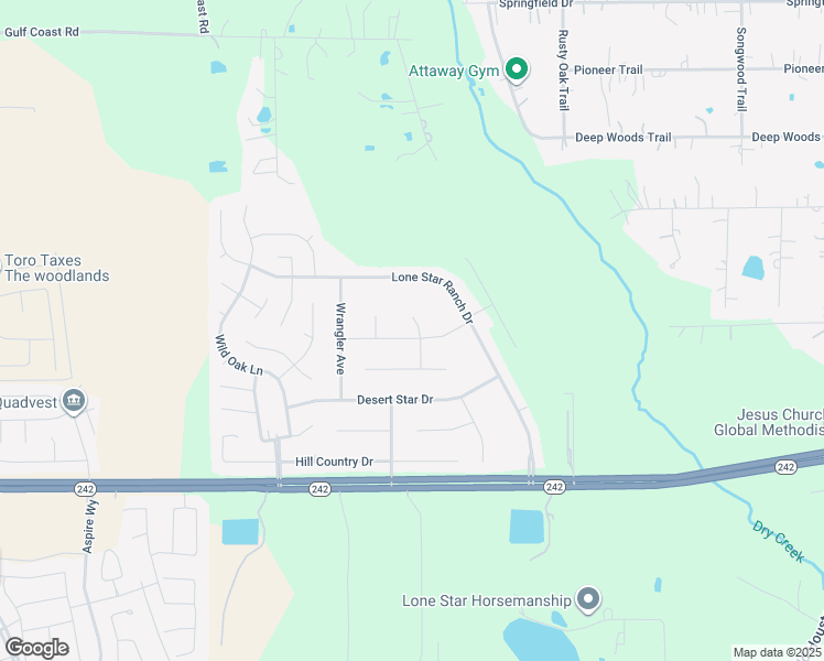 map of restaurants, bars, coffee shops, grocery stores, and more near 16583 River Ranch Drive in Conroe