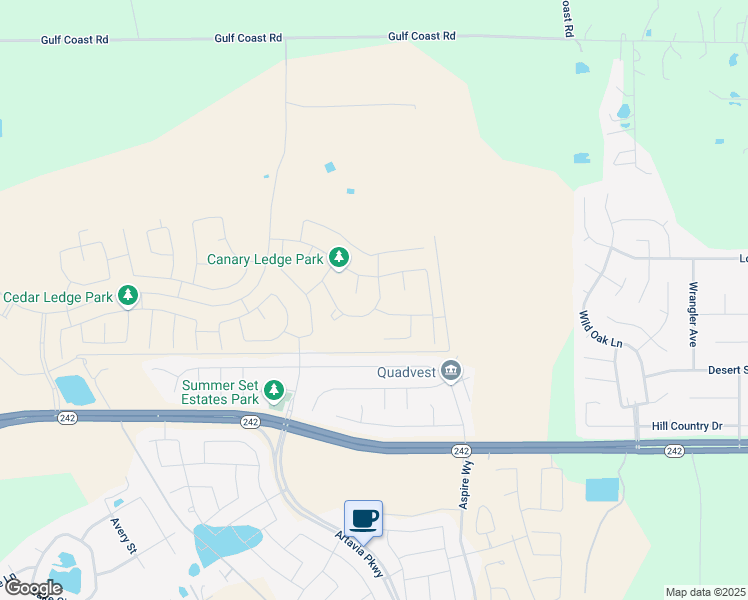 map of restaurants, bars, coffee shops, grocery stores, and more near 16293 Sun View Lane in Conroe