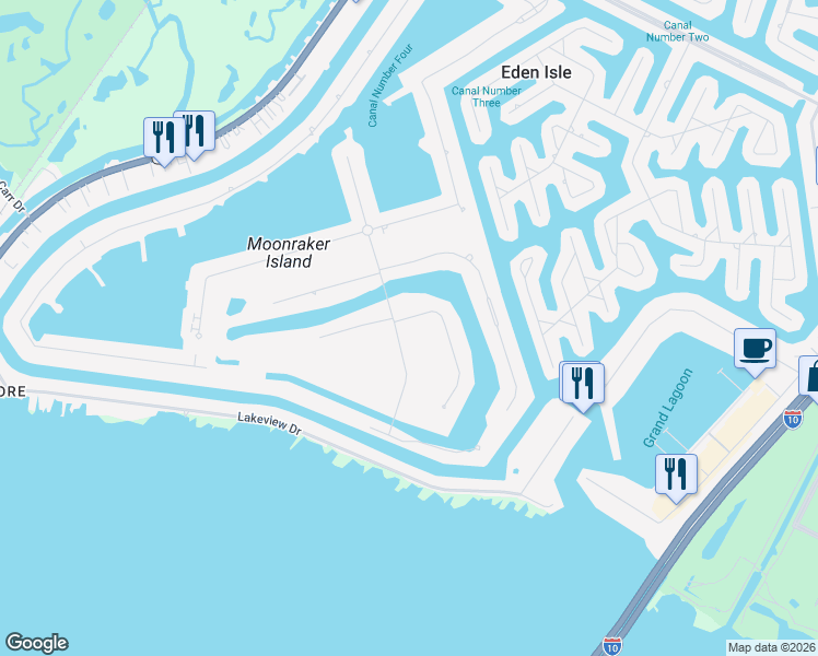 map of restaurants, bars, coffee shops, grocery stores, and more near 1613 Vela Cove in Slidell