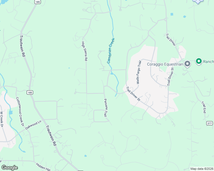 map of restaurants, bars, coffee shops, grocery stores, and more near 13494 Paisano Trail in Austin