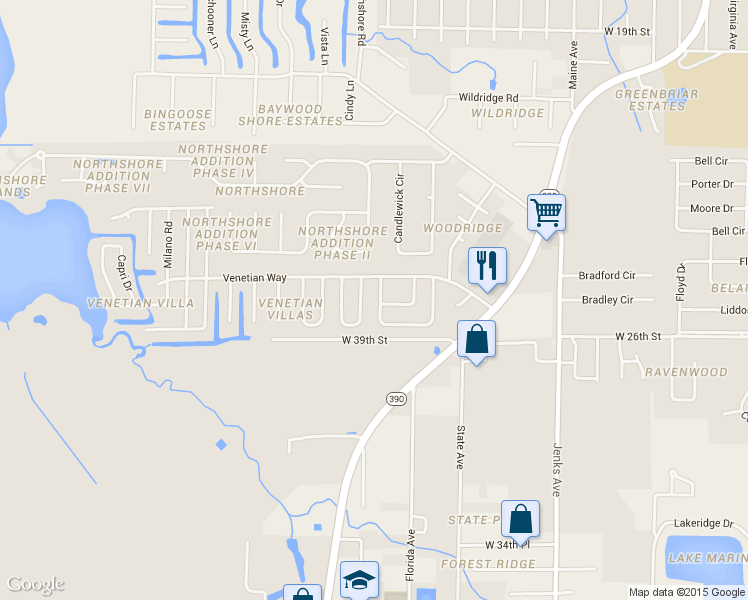 map of restaurants, bars, coffee shops, grocery stores, and more near 3931 Molina Road in Panama City