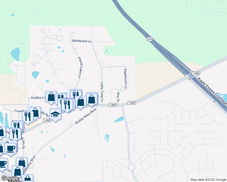 map of restaurants, bars, coffee shops, grocery stores, and more near 154 Charlie Street in Magnolia