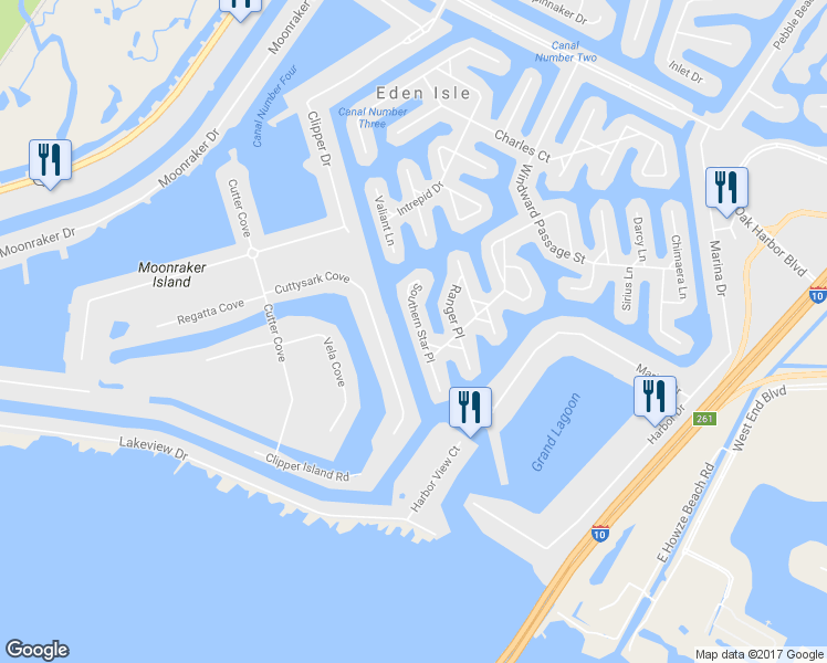 map of restaurants, bars, coffee shops, grocery stores, and more near 104 Southern Star Place in Slidell