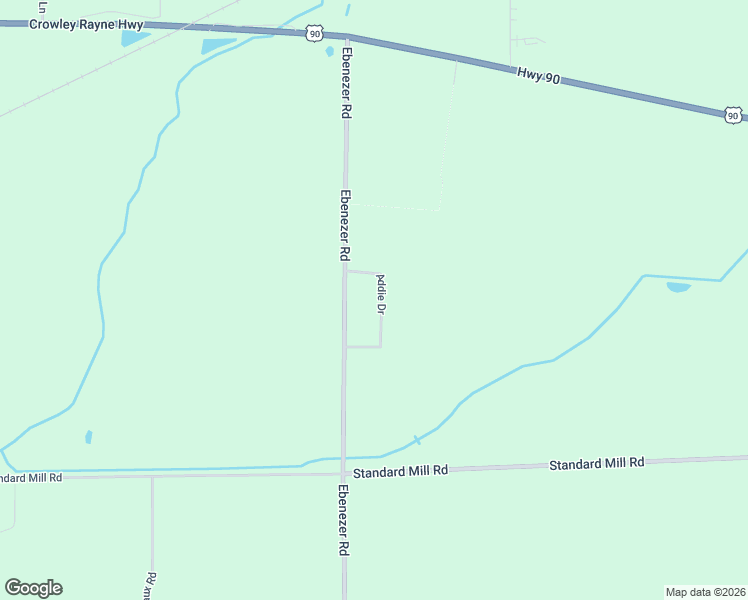 map of restaurants, bars, coffee shops, grocery stores, and more near 223 Addie Drive in Crowley