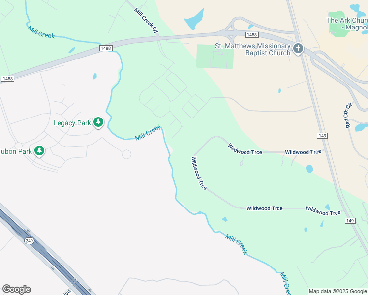 map of restaurants, bars, coffee shops, grocery stores, and more near 15215 Wildwood Trace in Magnolia