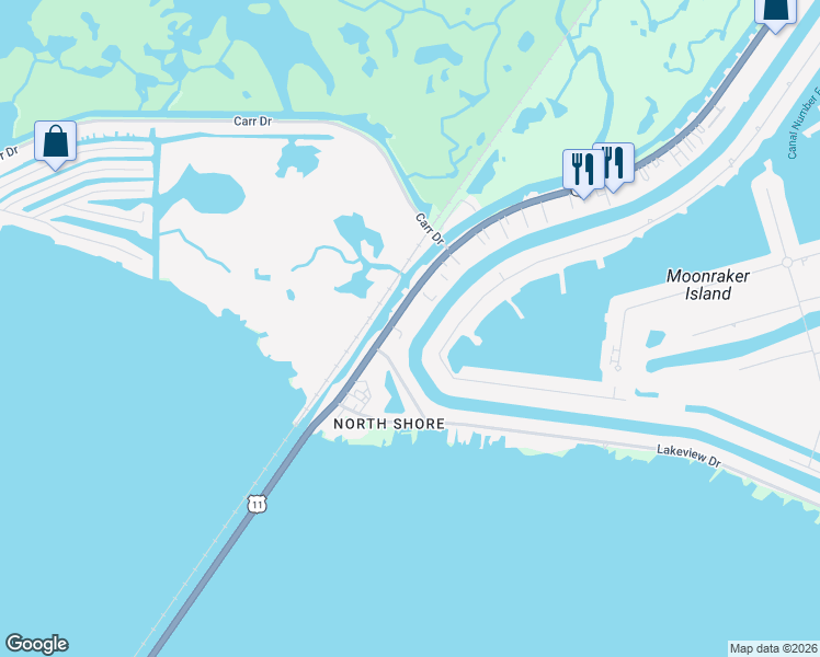 map of restaurants, bars, coffee shops, grocery stores, and more near 4936 Pontchartrain Drive in Slidell