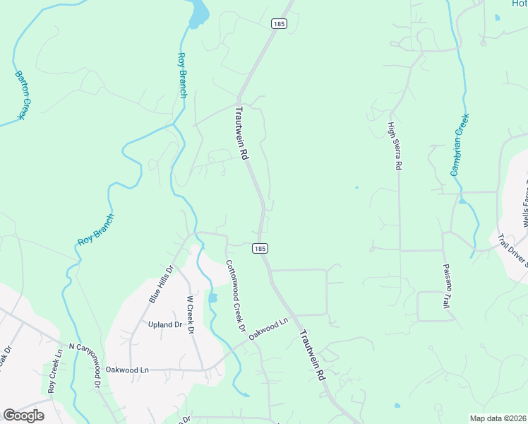 map of restaurants, bars, coffee shops, grocery stores, and more near 13300 Trautwein Road in Austin