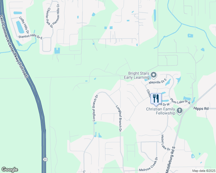 map of restaurants, bars, coffee shops, grocery stores, and more near in Jacksonville