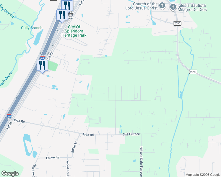 map of restaurants, bars, coffee shops, grocery stores, and more near 15632 All Star Drive in Patton Village