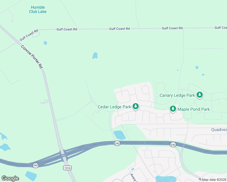 map of restaurants, bars, coffee shops, grocery stores, and more near Unnamed Road in Conroe