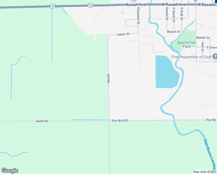 map of restaurants, bars, coffee shops, grocery stores, and more near Hill Road in Welsh