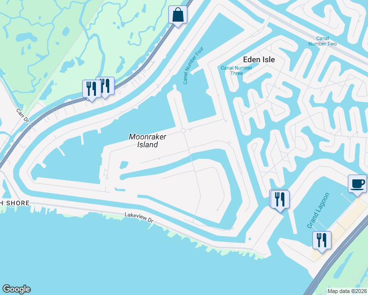 map of restaurants, bars, coffee shops, grocery stores, and more near 1504 Regatta Cove in Slidell