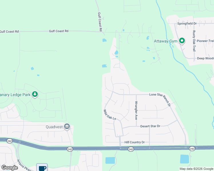 map of restaurants, bars, coffee shops, grocery stores, and more near 16117 Lone Star Ranch Drive in Conroe