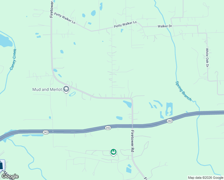 map of restaurants, bars, coffee shops, grocery stores, and more near 15618 Towerwood Drive in Conroe