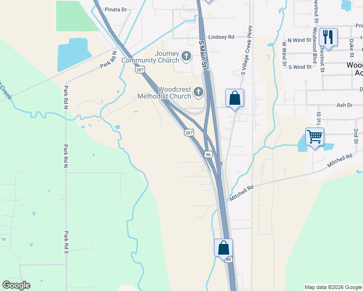 map of restaurants, bars, coffee shops, grocery stores, and more near 1964 U.S. 69 in Lumberton