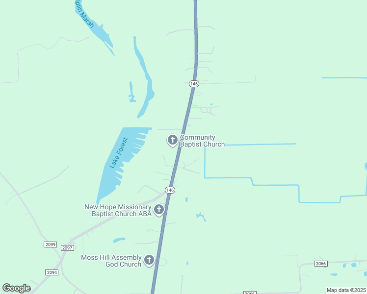 map of restaurants, bars, coffee shops, grocery stores, and more near 15504 Texas 146 in Liberty