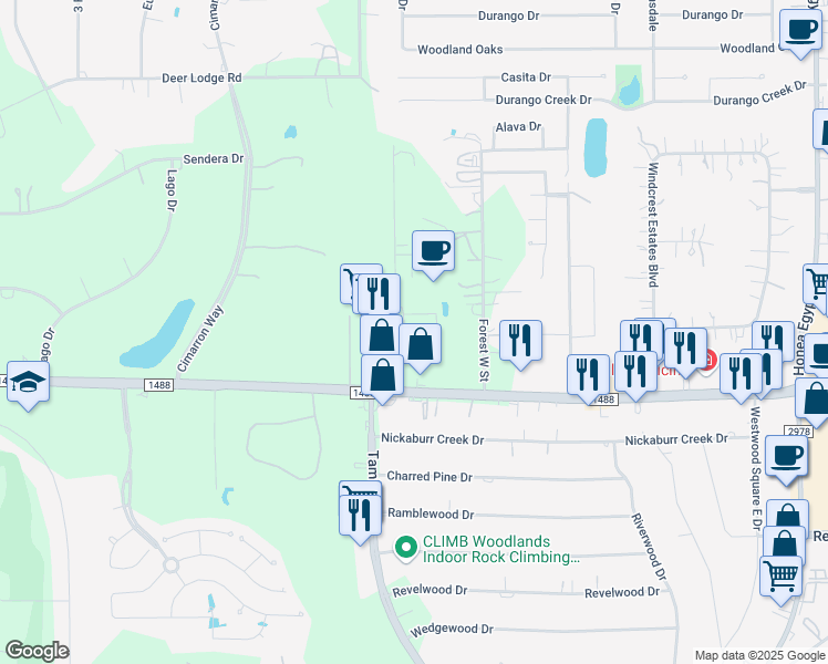 map of restaurants, bars, coffee shops, grocery stores, and more near 33118 Magnolia Circle in Magnolia