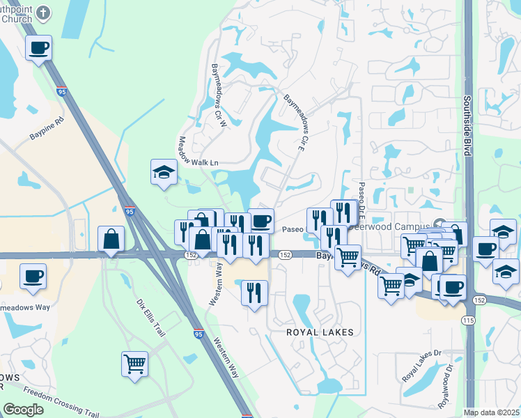 8118 Baymeadows Circle East, Jacksonville FL Walk Score
