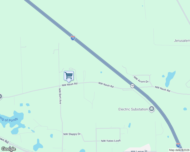 map of restaurants, bars, coffee shops, grocery stores, and more near 197 Northwest Delray Court in Lake City