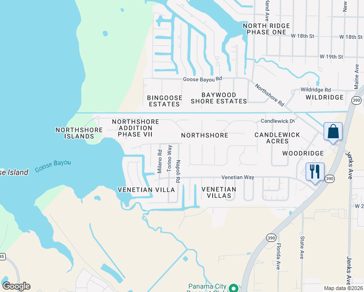 map of restaurants, bars, coffee shops, grocery stores, and more near in Panama City