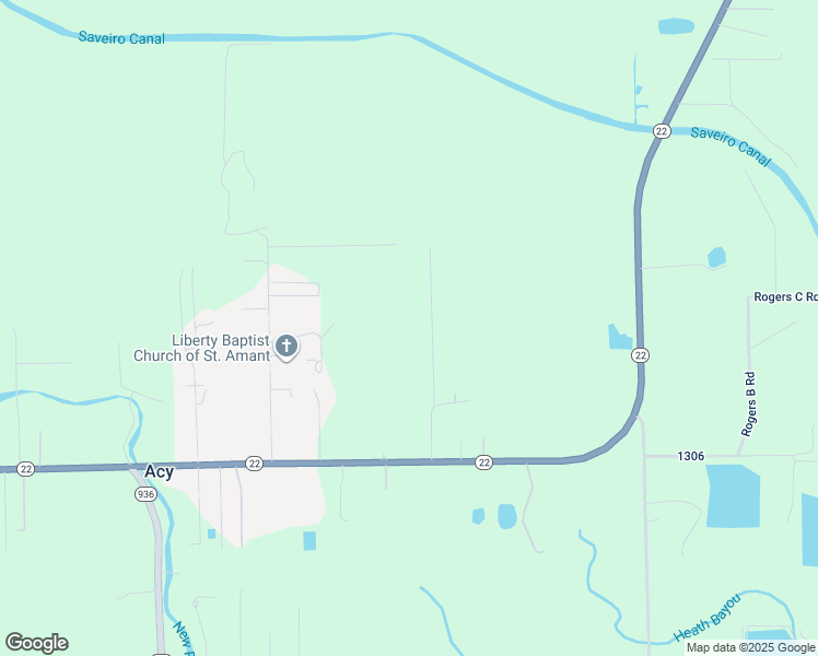 map of restaurants, bars, coffee shops, grocery stores, and more near 10325 Alex Reine Road in Saint Amant