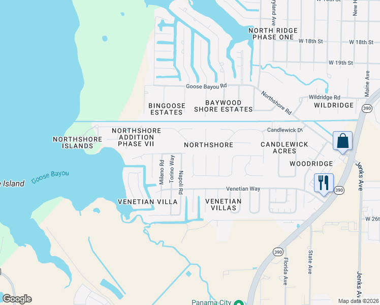 map of restaurants, bars, coffee shops, grocery stores, and more near in Panama City