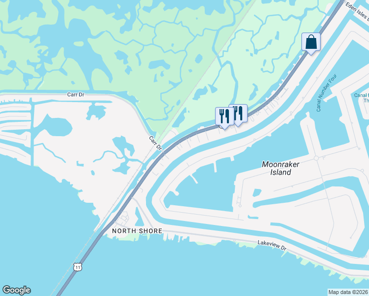 map of restaurants, bars, coffee shops, grocery stores, and more near 4802 Pontchartrain Drive in Slidell