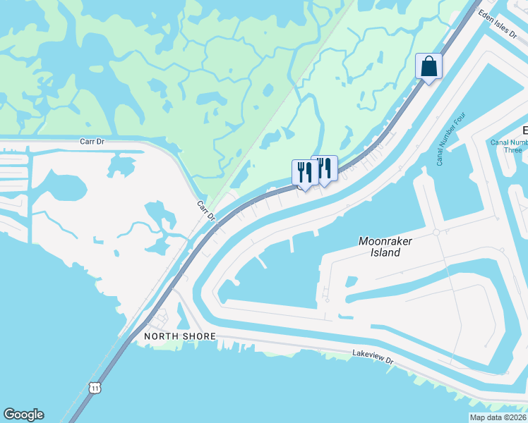 map of restaurants, bars, coffee shops, grocery stores, and more near 4833 Pontchartrain Drive in Slidell