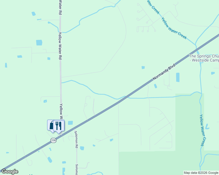map of restaurants, bars, coffee shops, grocery stores, and more near 14535 Normandy Boulevard in Jacksonville