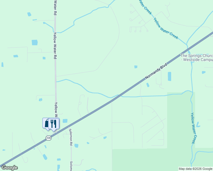 map of restaurants, bars, coffee shops, grocery stores, and more near 14461 Normandy Boulevard in Jacksonville