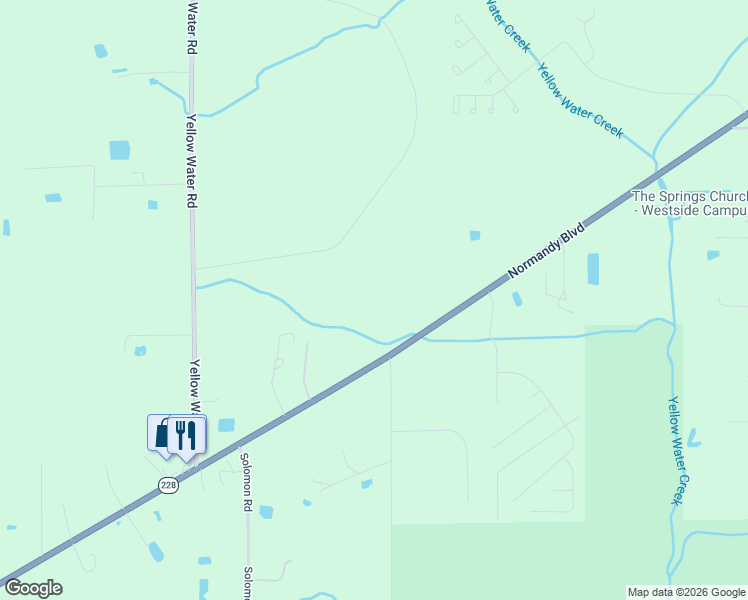 map of restaurants, bars, coffee shops, grocery stores, and more near 14461 Normandy Boulevard in Jacksonville