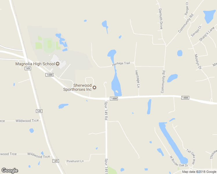 map of restaurants, bars, coffee shops, grocery stores, and more near 13646 FM 1488 Road in Magnolia