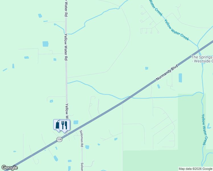 map of restaurants, bars, coffee shops, grocery stores, and more near 14535 Normandy Boulevard in Jacksonville