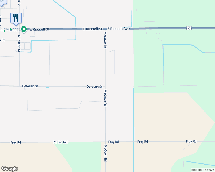 map of restaurants, bars, coffee shops, grocery stores, and more near 448-498 McCown Road in Welsh