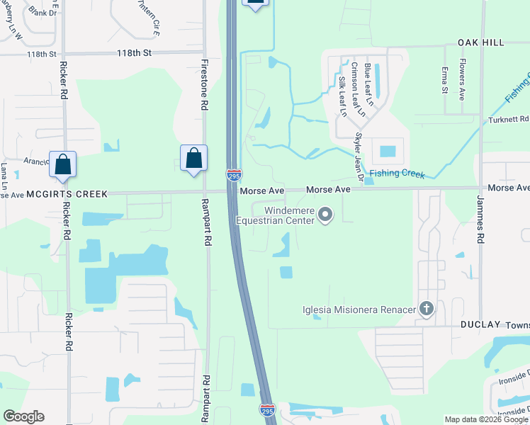 map of restaurants, bars, coffee shops, grocery stores, and more near 6923 Pleasure Way in Jacksonville