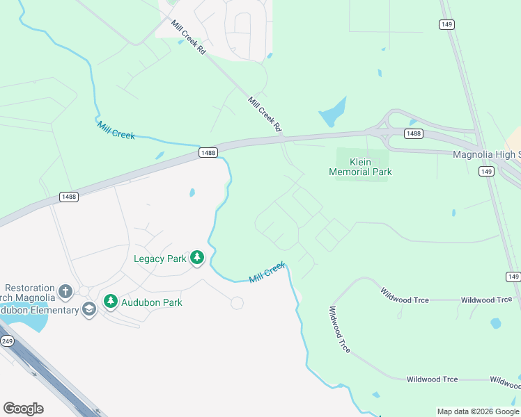 map of restaurants, bars, coffee shops, grocery stores, and more near 14805-17399 Farm to Market 1488 Rd in Magnolia