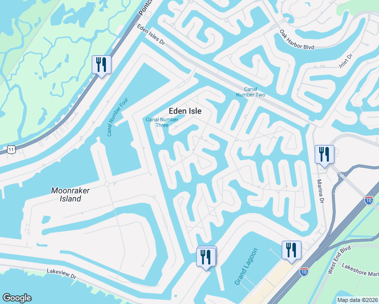 map of restaurants, bars, coffee shops, grocery stores, and more near 100 Chubasco Lane in Slidell