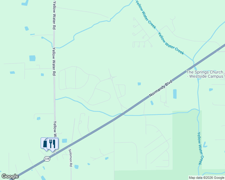 map of restaurants, bars, coffee shops, grocery stores, and more near 14461 Normandy Boulevard in Jacksonville