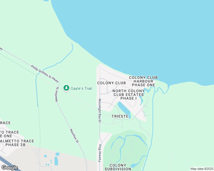 map of restaurants, bars, coffee shops, grocery stores, and more near 105 Colony Bay Harbour Drive in Panama City Beach