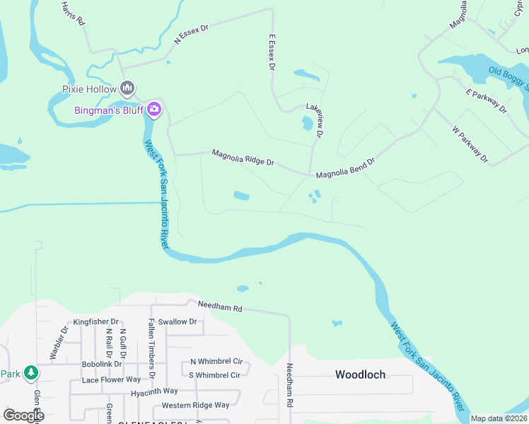 map of restaurants, bars, coffee shops, grocery stores, and more near 10936 Redbud Drive in Conroe