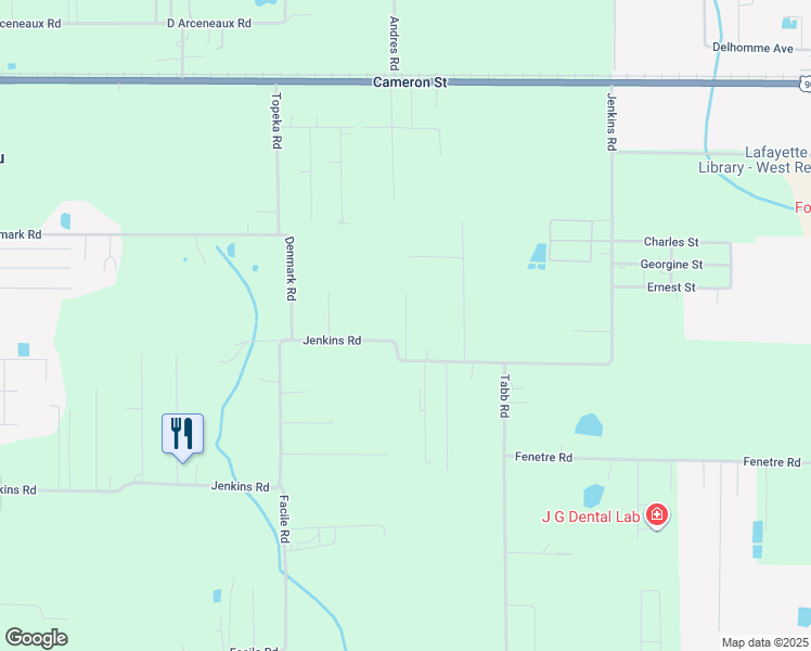 map of restaurants, bars, coffee shops, grocery stores, and more near 808 Jenkins Road in Duson