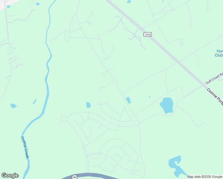 map of restaurants, bars, coffee shops, grocery stores, and more near Exxon Road in Conroe